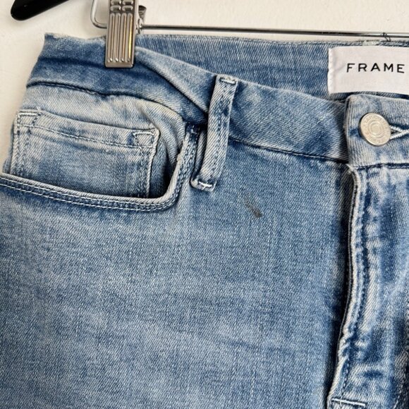 NWT Frame Denim Le Mini Boot Cut Raw Slit Galeston size 30 - Picture 7 of 16